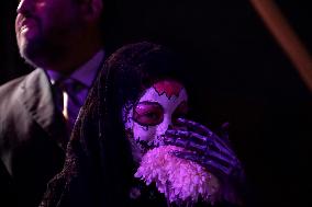 XVII National Contest Of Mourners “Lloronas” In San Juan Del Rio In Mexico