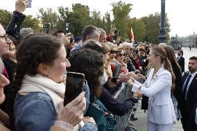 Princess Leonor Constitution Swearing-In Ceremony - Madrid