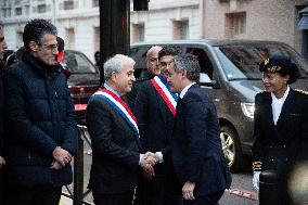 Gerald Darmanin Meets The Jewish Community Of Levallois-Perret