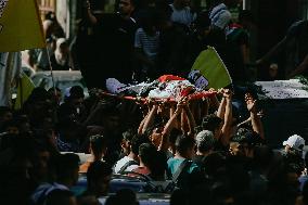 Funeral Of Muhammed Abdul Qader Kharaz Killed During Clashes With Israeli Forces - Nablus