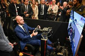 Amelie Oudea-Castera And Jean-Noel Barrot Visit The Paris Games Week - Paris