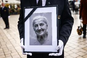 Funeral Ceremony For Holocaust Survivor Wanda Poltawska