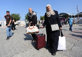 (FOCUS) MIDEAST-GAZA-RAFAH-PALESTINIAN-ISRAELI CONFLICT-BORDER CROSSING
