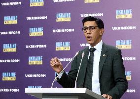 Briefing of Younous Omarjee in Kyiv