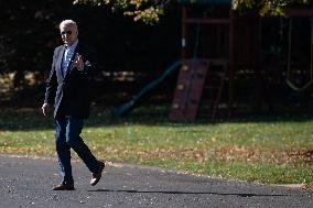 President Biden Boards Marine One - DC