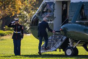 President Biden Boards Marine One - DC