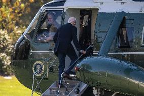 President Biden Boards Marine One - DC