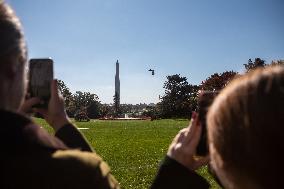 President Biden Boards Marine One - DC