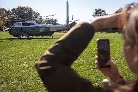 President Biden Boards Marine One - DC