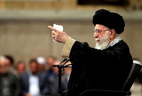 Ayatollah Ali Khamenei Meets With A Group Of Students - Tehran