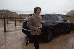 Waterfront ahead of storm Ciaran - Saint-Pierre-Quiberon