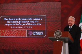 Mexican President, Lopez Obrador Briefing Conference