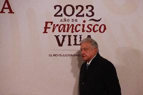 Mexican President, Lopez Obrador Briefing Conference