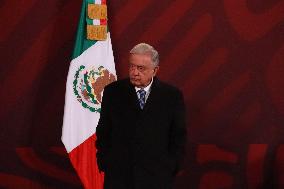 Mexican President, Lopez Obrador Briefing Conference