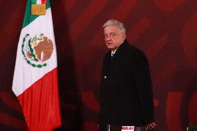 Mexican President, Lopez Obrador Briefing Conference