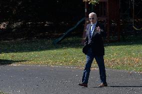 President Biden Hold A White House Departure