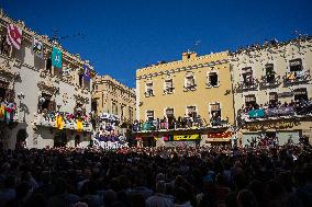 Diada Castellera Of All Saints' Day In Vilafranca Del Penedes.