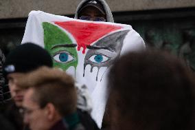 Pro-palestine And Counter Demonstration In Cologne