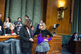 Anti-War Protesters Interrupt Blinken At Senate - Washington