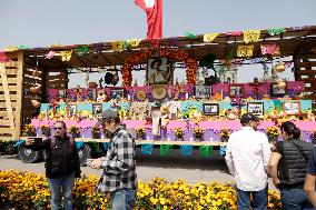 Day Of The Dead Monumental Offering Dedicated For Francisco Villa