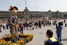 Day Of The Dead Monumental Offering Dedicated For Francisco Villa