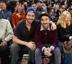 Celebs At Cavaliers vs. Knicks Game - NYC
