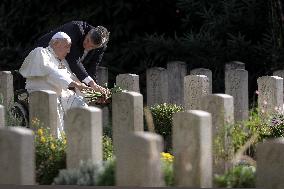 Pope Francis Leads Mass at Rome’s Military Cemetery - Rome