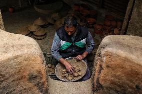 Production of Clay Lamps For Diwali Festival - India