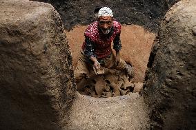 Production of Clay Lamps For Diwali Festival - India