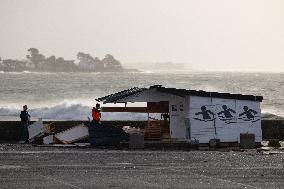 Damage caused by the Ciaran Storm - Morbihan