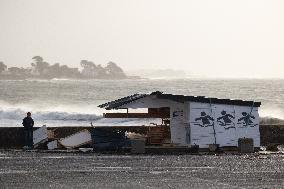 Damage caused by the Ciaran Storm - Morbihan