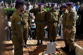 Funeral of IDF soldier, Sergeant Lior Siminovich, 19, from Herzliya, who was killed in a ground opreation in Gaza Strip