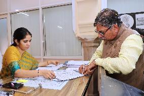 BJP Candidate Satish Poonia File Nomination Papers
