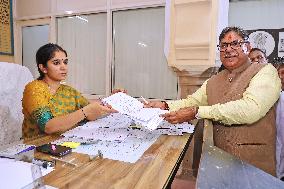 BJP Candidate Satish Poonia File Nomination Papers