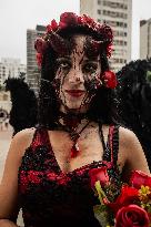 Zombie Walk Celebration Of The Day Of The Dead In São Paulo Brazil