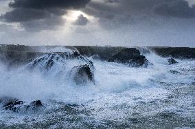 Storm Ciaran Hits Brittany