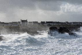Storm Ciaran Hits Brittany