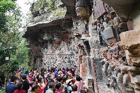 CHINA-CHONGQING-DAZU ROCK CARVINGS-TOURISM (CN)