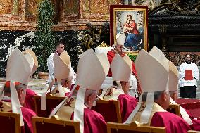 Pope Francis Leads A Mass In Memory Of Benedict XVI - Vatican