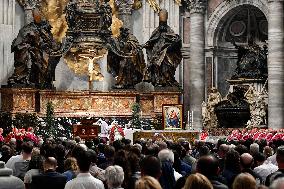 Pope Francis Leads A Mass In Memory Of Benedict XVI - Vatican