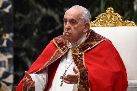 Pope Francis Leads A Mass In Memory Of Benedict XVI - Vatican