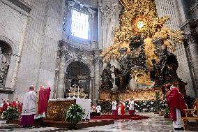 Pope Francis Leads A Mass In Memory Of Benedict XVI - Vatican