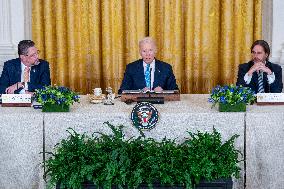 US President Joe Biden hosts the inaugural Americas Partnership for Economic Prosperity Leaders Summit