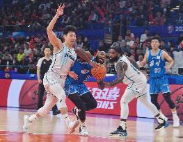 (SP)CHINA-CHENGDU-BASKETBALL-CBA LEAGUE-QINGDAO VS SICHUAN (CN)