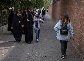 Iran-Gathering Against Israel And In Support Of Hijab