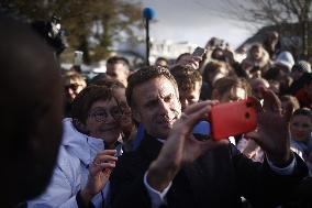 French President Visits Brittany After Storm Ciaran