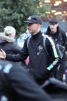 Manchester United Squad At Stockport Station