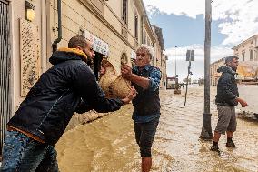 Big Storm Surge On The Tuscan Coastline