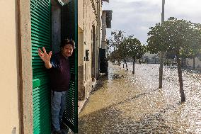 Big Storm Surge On The Tuscan Coastline