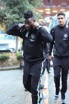 Manchester United Squad At Stockport Station